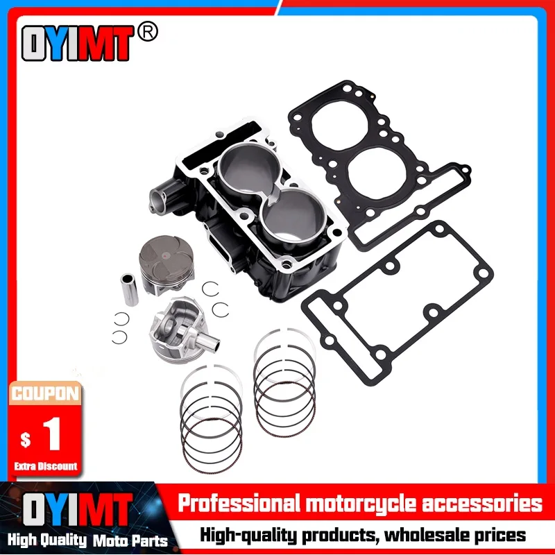 

Motorcycle 62mm Air Cylinder Block & Piston & Rings &Kit & Gaskets For Kawasaki EX250 Ninja ER250 Z250 11061-0790 11004-0734