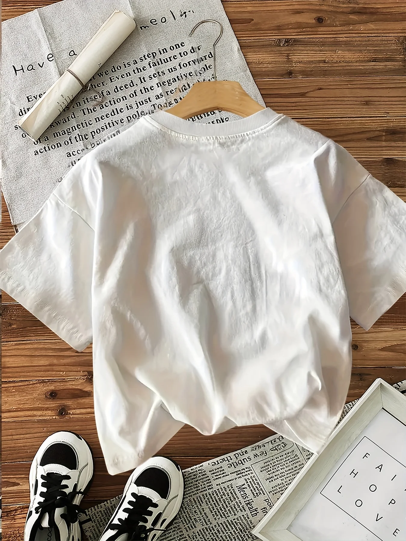Plus Size Airplane with Earth Line Pattern Printed Summer Top Short Sleeve Round Neck Casual Women T-shirt Comfortable Clothing