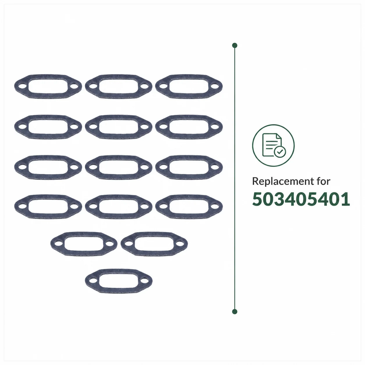 15 Pcs Exhaust Muffler Gasket For Husqvarna 61 66 266 268 268K 272 272XP 272K Chainsaw Parts Replaces 503 40 54-01 Garden Tools