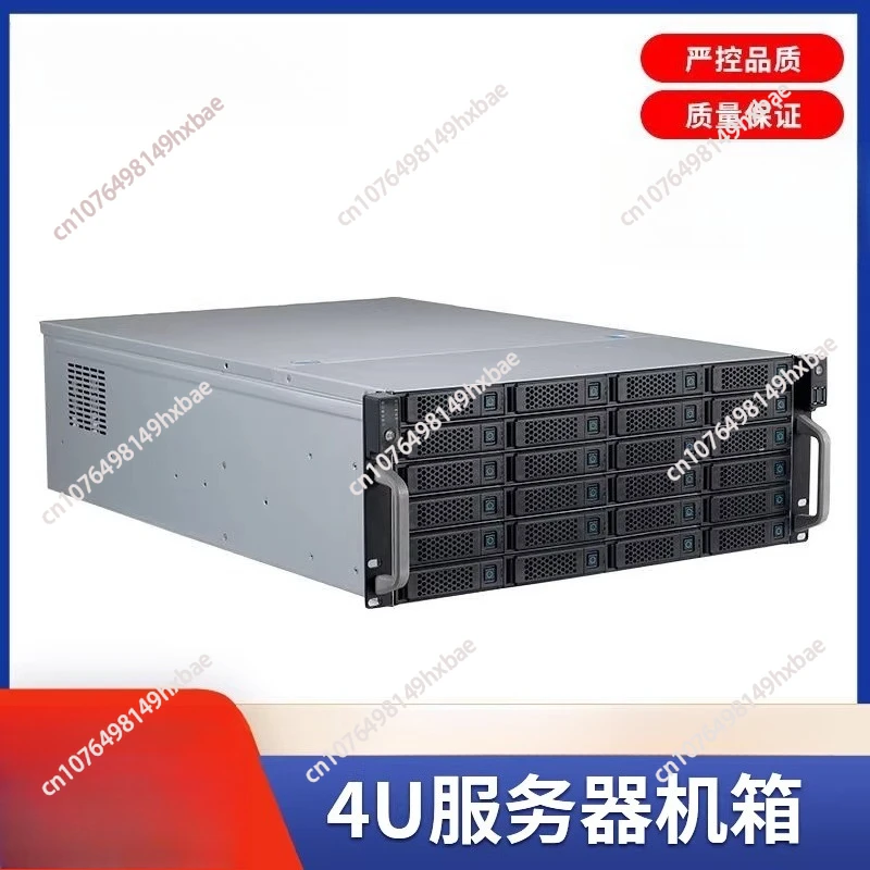 4U Empty Chassis 24 Bay Hot Swap SAS SATA Backplane High Density Storage Server Case No Drives