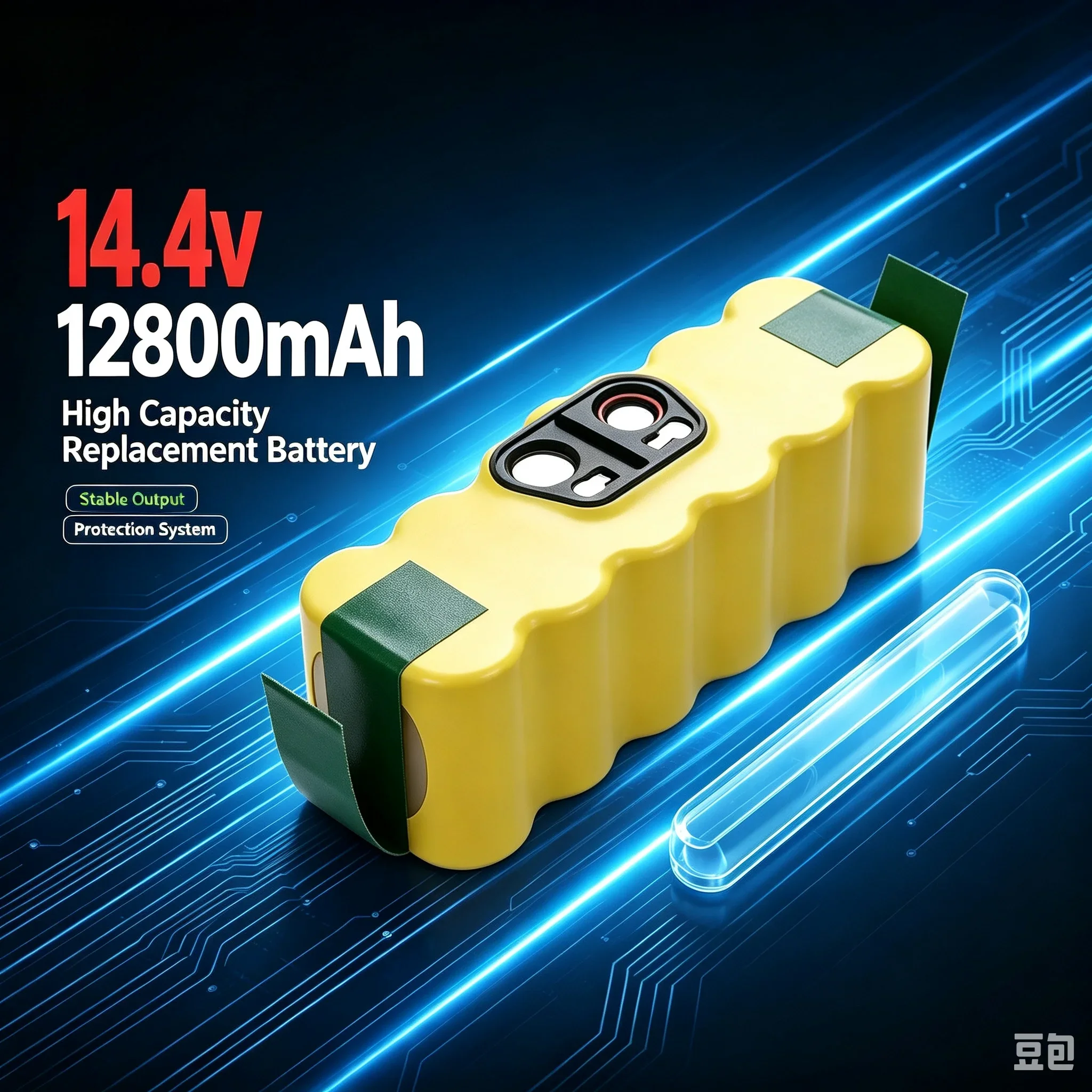 Batteria di ricambio Ni-MH da 14,4 V e 4800 mAh, compatibile con i modelli iRobot Roomba 500, 550, 560, 600, 650, 698, 780, 976, 980, batteria di ricambio per aspirapolvere robot.