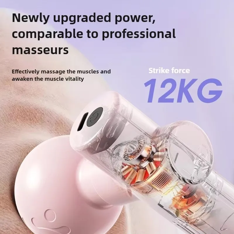 2026 Massage Gun, Deep Tissue Muscle Handheld Percussion Massager For Body, Back And Neck, Ultra Compact Elegant Design Recharge gallery 5
