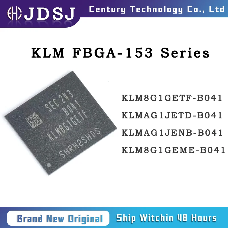 

5PCS KLM8G1GETF-B041 KLMAG1JETD-B041 KLMAG1JENB-B041 KLM8G1GEME-B041 Brand New Original Chip IC