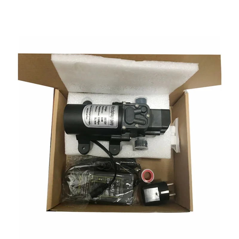 Booster Mist Pump 12V DC 110 PSI Water Self-Priming With Power Adapter For Swimming Pool Garden Spryaer Irrigation System