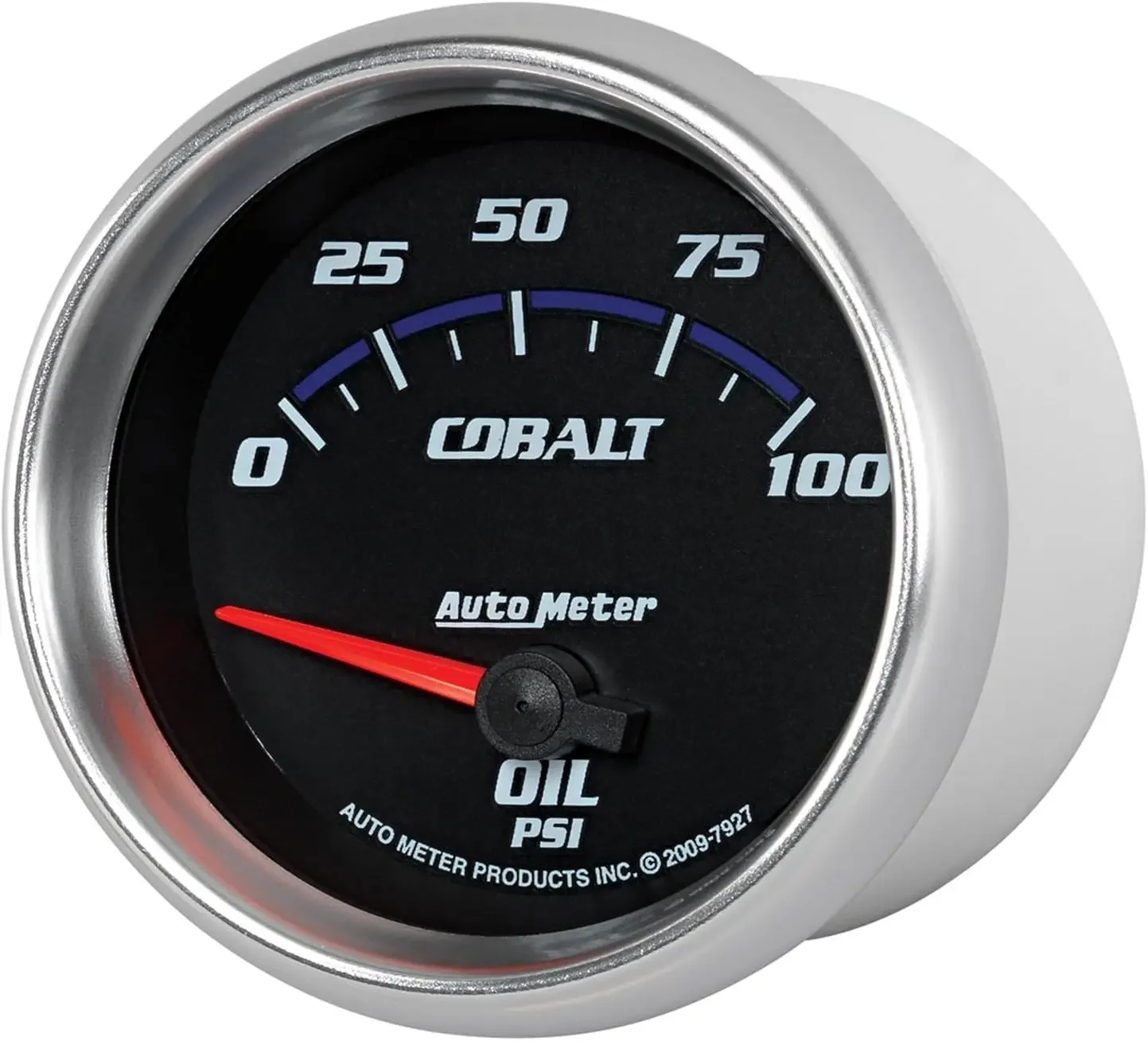 Medidor 7927 Cobalto 2-5/8" 0-100 PSI Medidor de pressão de óleo elétrico de varredura curta