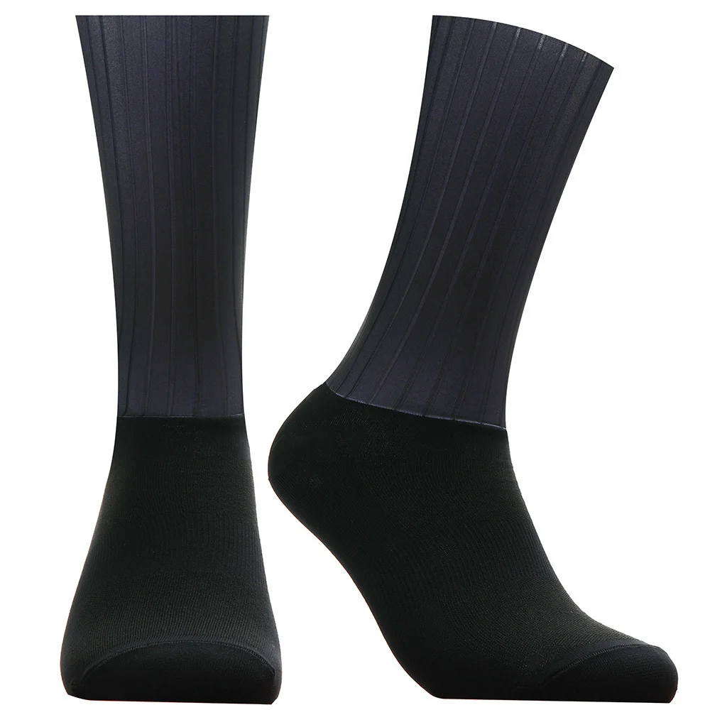 Calcetines antideslizantes de silicona para verano 2024, Calcetines blancos para Ciclismo, Calcetines deportivos para hombre, Calcetines para correr, Calcetines para Ciclismo