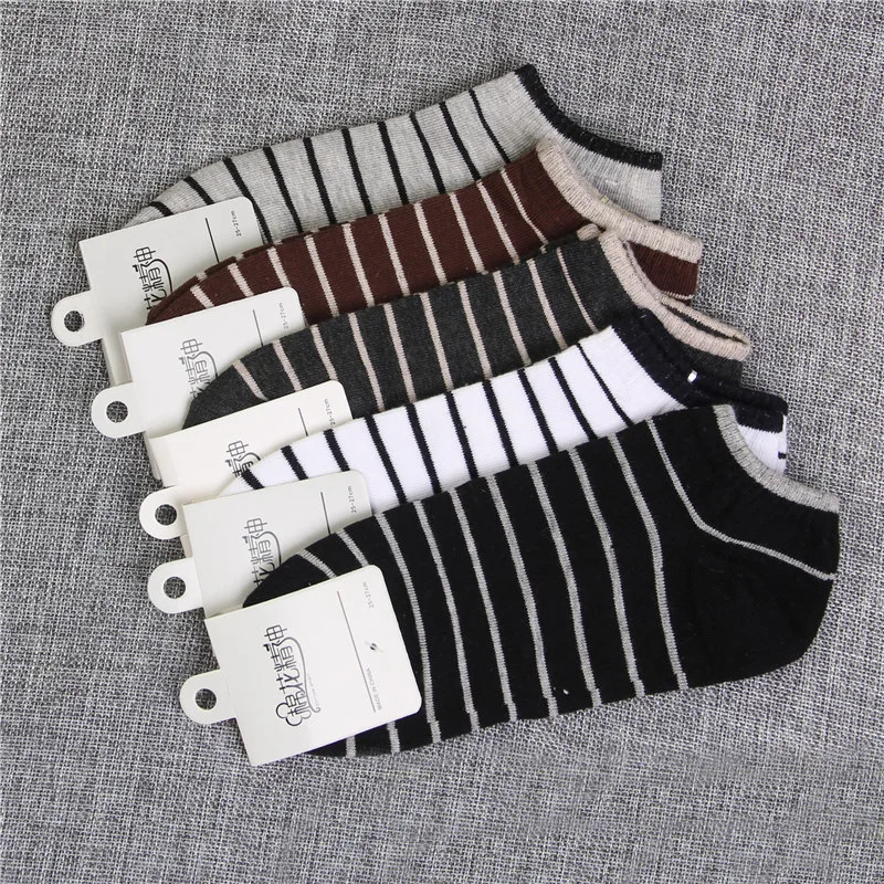 Anti odor and sweat absorption, spring and autumn styles, summer thin breathable sports boat socks, men's casual socks