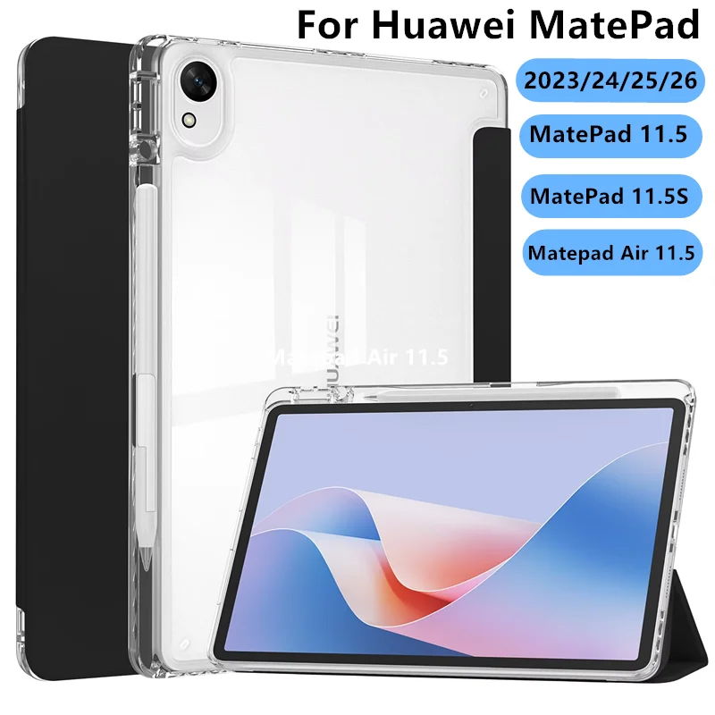Etui na Huawei MatePad 11.5 (2026, 11.5S, 2025, 2024) z uchwytem na rysik, magnetyczne, inteligentne etui…