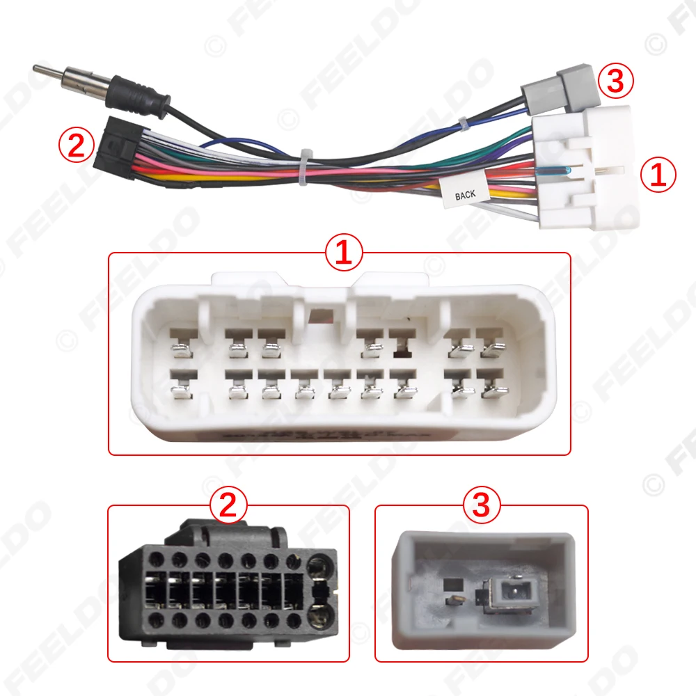 Car Android 16Pin Wiring Harness For Isuzu Pick-up/Trooper/Opel Campo/Monterey Original Stereo Wiring