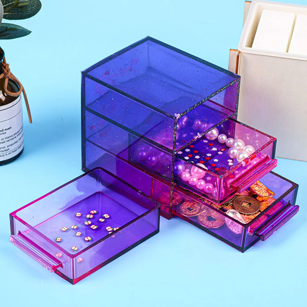 

Silicone Mold for Drawer Storage Box H made Jewelry Case DIY Tool Craft Accessories Wooden Material Gift Idea Practical Easy
