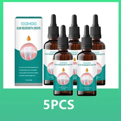 5PCS 30ml Gingival Repair Drops Teeth Whitening Women Men Periodontal Gum Treatment Pharyngitis Oral Pain Cleaning Antibacteria