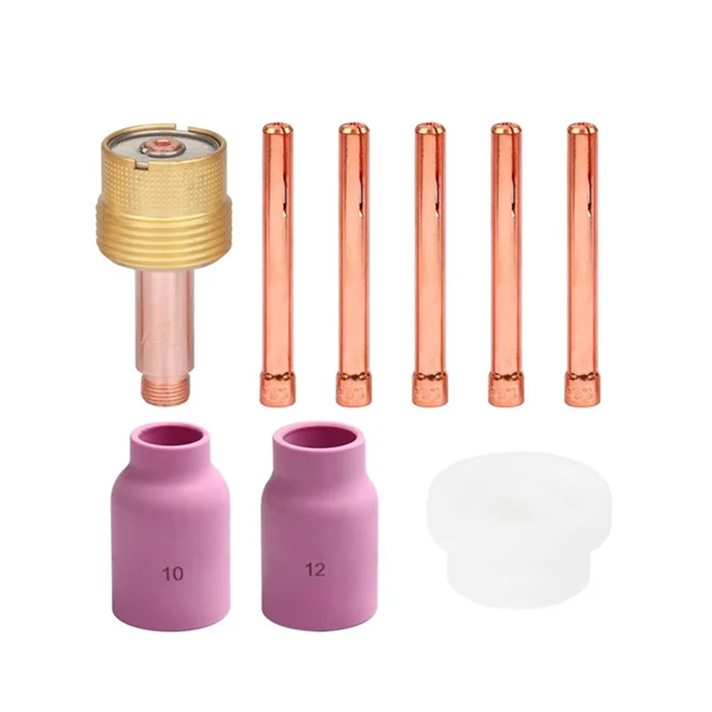 

T99C-9Pcs TIG Torch Accessories Forwp17 WP18 WP26 Forwp17 WP18 WP26 For17/26 Series Air Cooled Torches