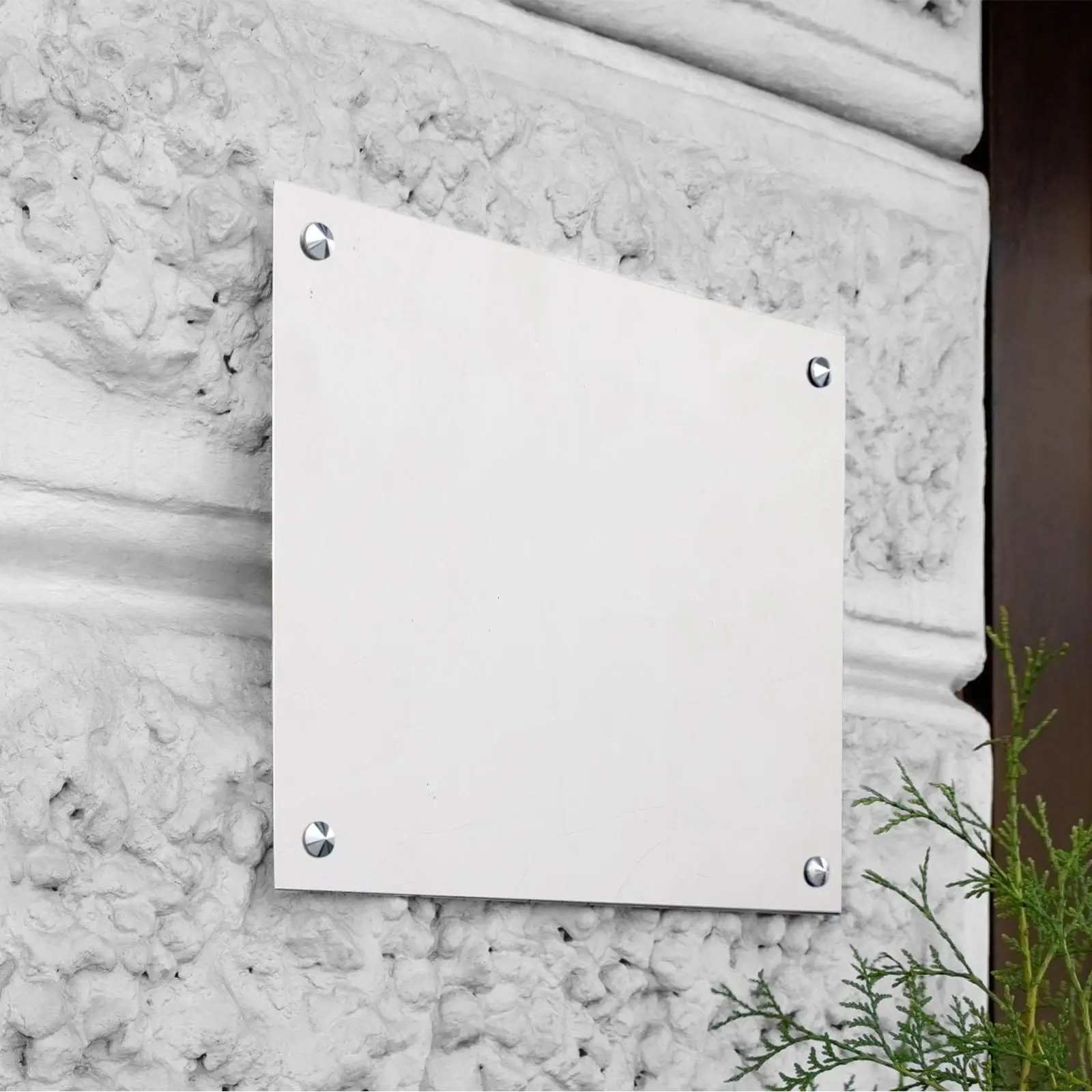 4 peças placa de alumínio branco puro sublimação moldura de foto espaços em branco sinais as placas