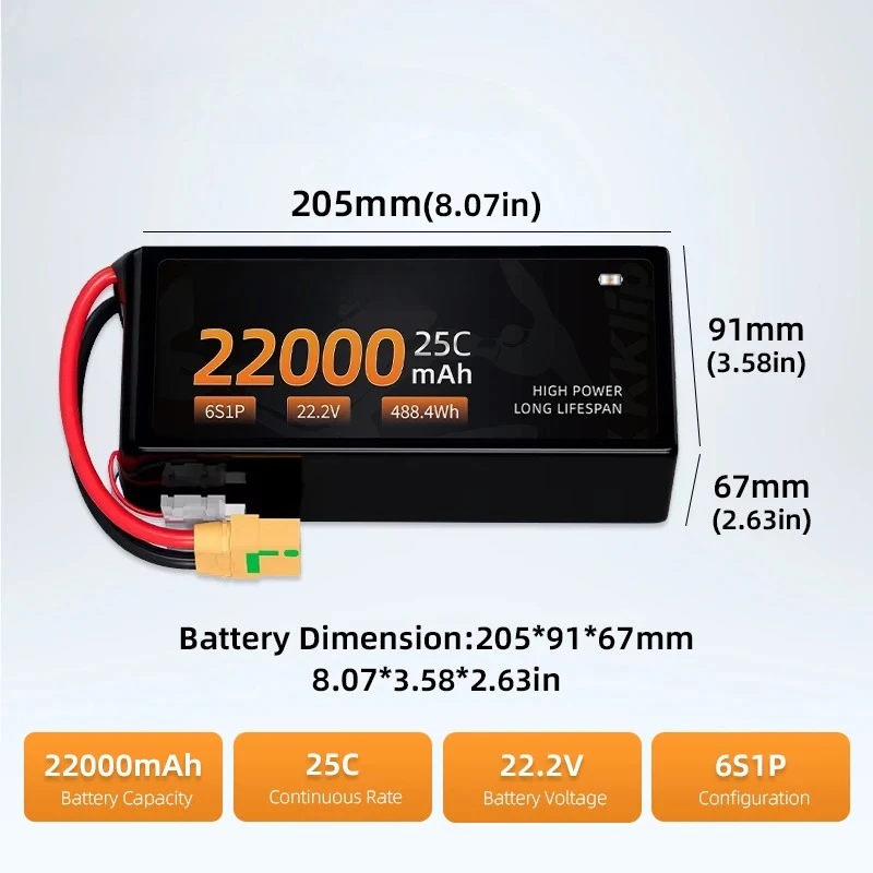 Manufacturing Production High Rate Industrial Agricultural 6S 8S 16000mAh  LIPO  Battery, Batteries  22000mAh