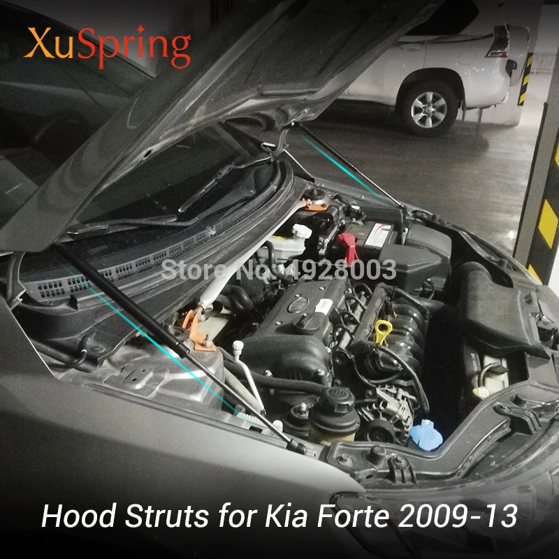 Dla Kia Forte Cerato Koup 2009-2013 Naza K3 Pokrywa silnika Pokrywa silnika Podnośniki gazowe Podnośniki amortyzatorów Sprężyna Wspornik Pręt Stylizacja samochodu