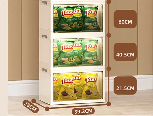 Folding Storage Box Plastic Clothes Organizer Toys Books Trunk Car Wardrobe Cabinet Organizer Home Large Foldable Organizing Bin - Image 9