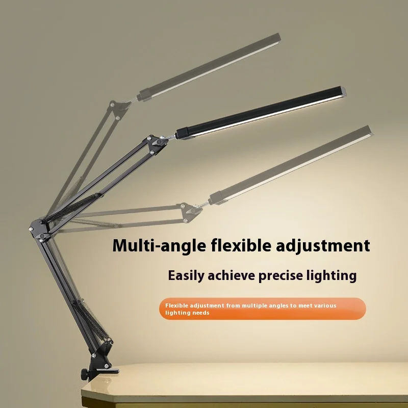 

Modern LED Folding Desk Lamp Iron Black White Fill Light Angle Adjustable 360 ° For Indoor Office Study Tattoo Lighting Fixtures