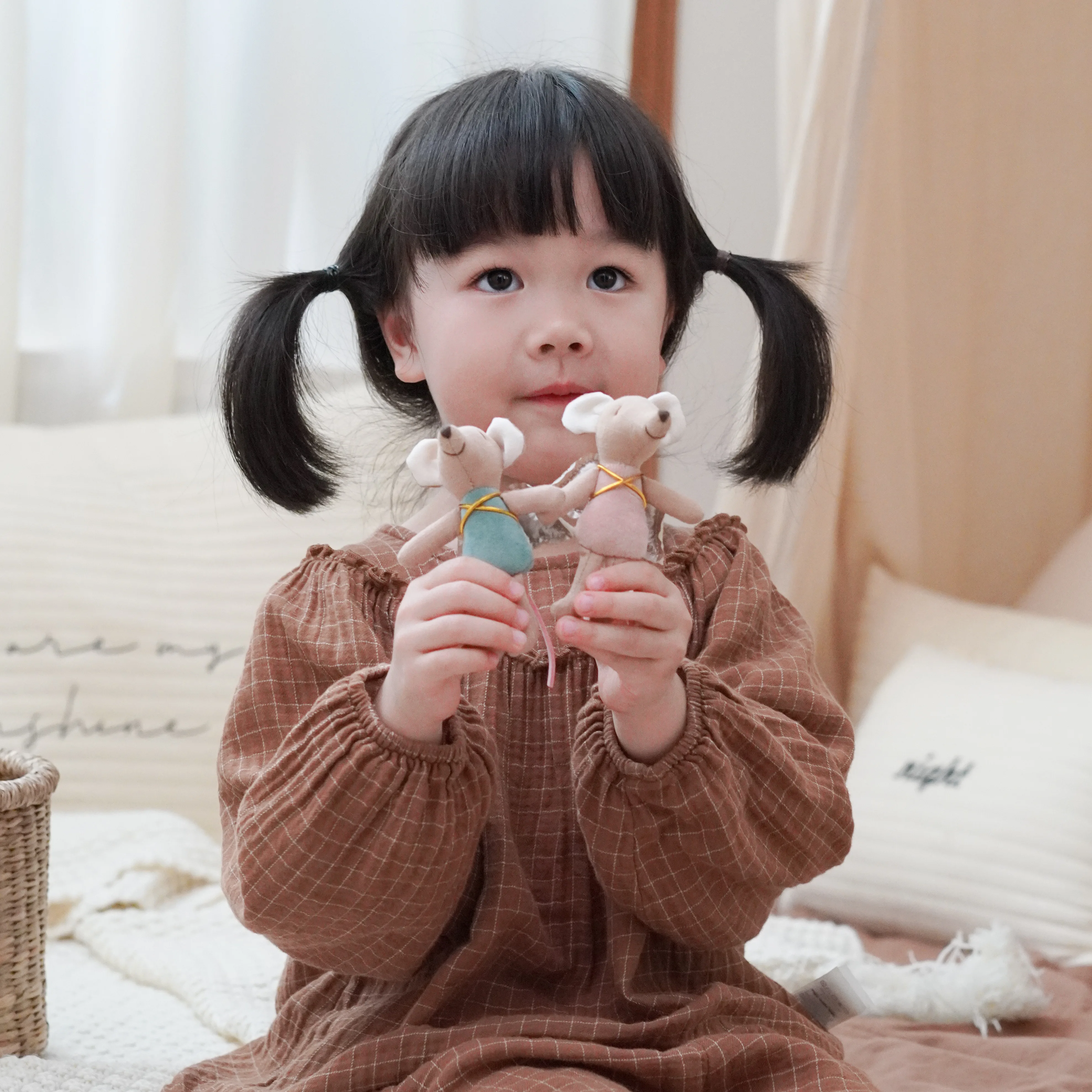 น่ารักเมาส์ของเล่นปีก,INSผ้าArt Zodiacตุ๊กตา-ของขวัญวันเกิด,ตกแต่งบ้านThumb Puppet