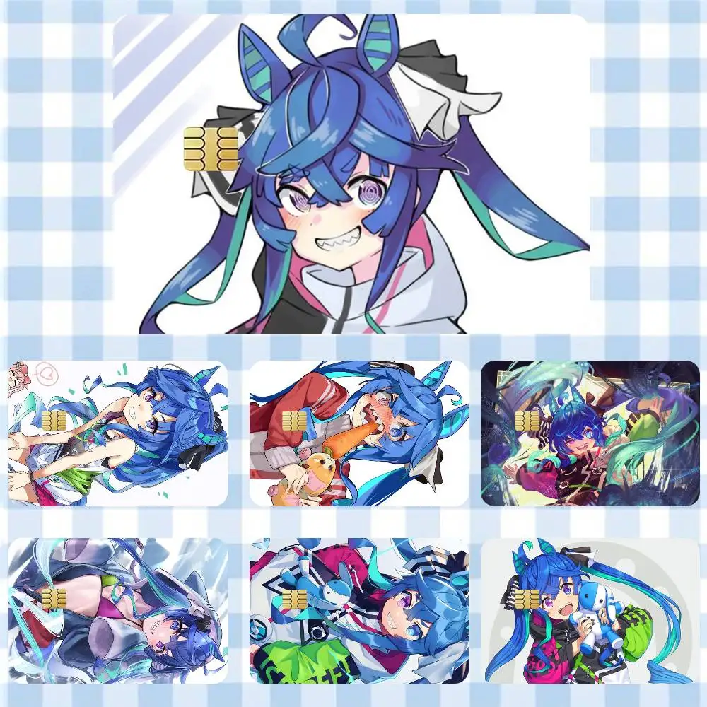 

Uma Musume_ Pretty Derby Twin Turbo Sticker Film Tape Skin for Credit Card Debit Card Waterproof Stickers Cartoon