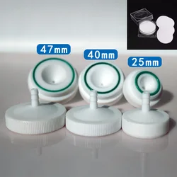 Clip de PTFE de laboratorio, soporte de muestreo de cloro de hidrógeno, membrana de filtro de PTFE de laboratorio, 25mm, 40mm, 47mm