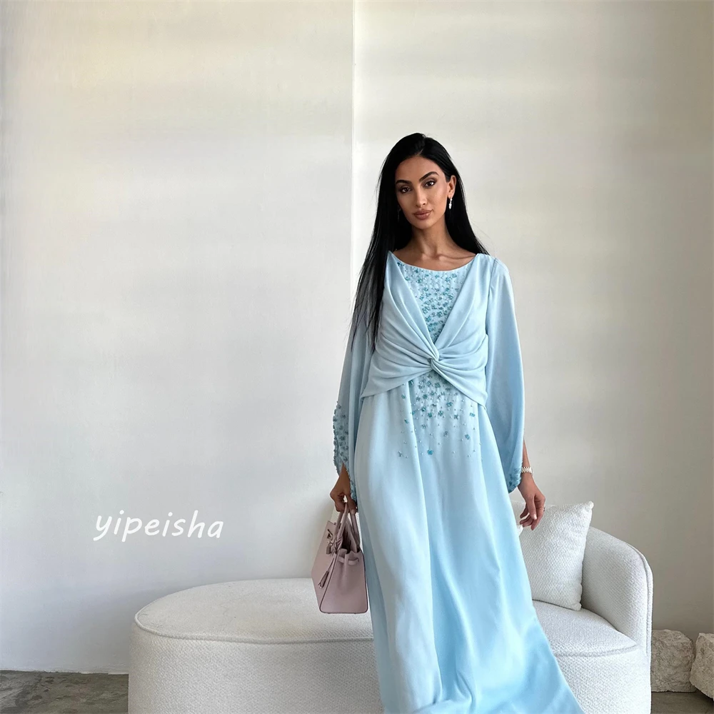 Vestido de quinceañera fruncido con lentejuelas, minivestido a medida con cuello redondo