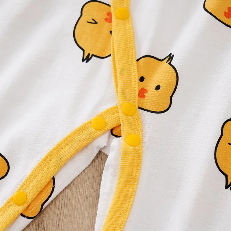 Chick Printed Clothes 0-18 months LT1Boy Girl Cartoon Romper Cotton Baby Newborn Toddler Spring Autumn Baby Jumpsuit Long Sleeve