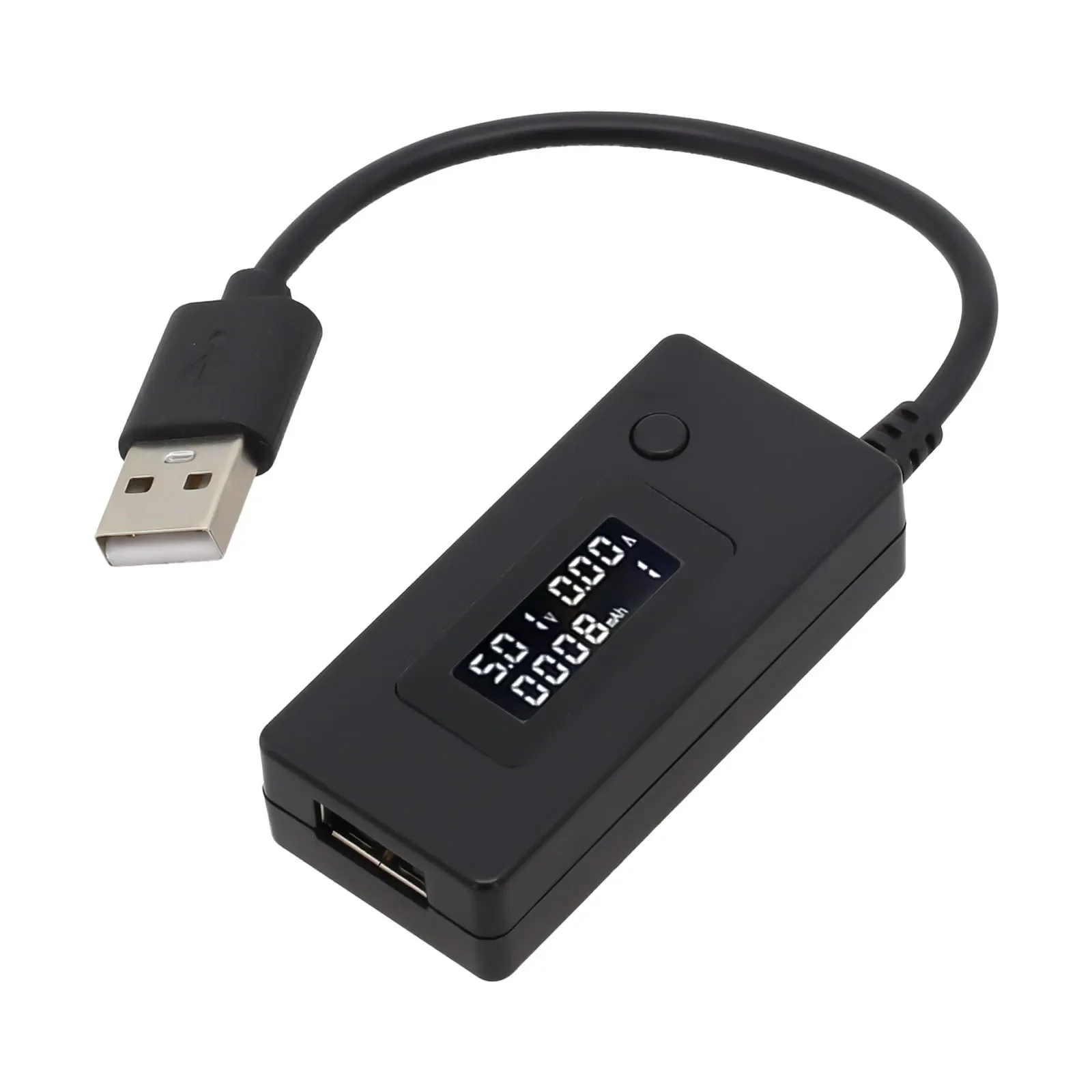 Voltmetro di corrente per tester USB per tensione corrente MAH 4-30 V/50 mA ~ 3000 mA Funzione di risparmio dati Accessorio elettrico