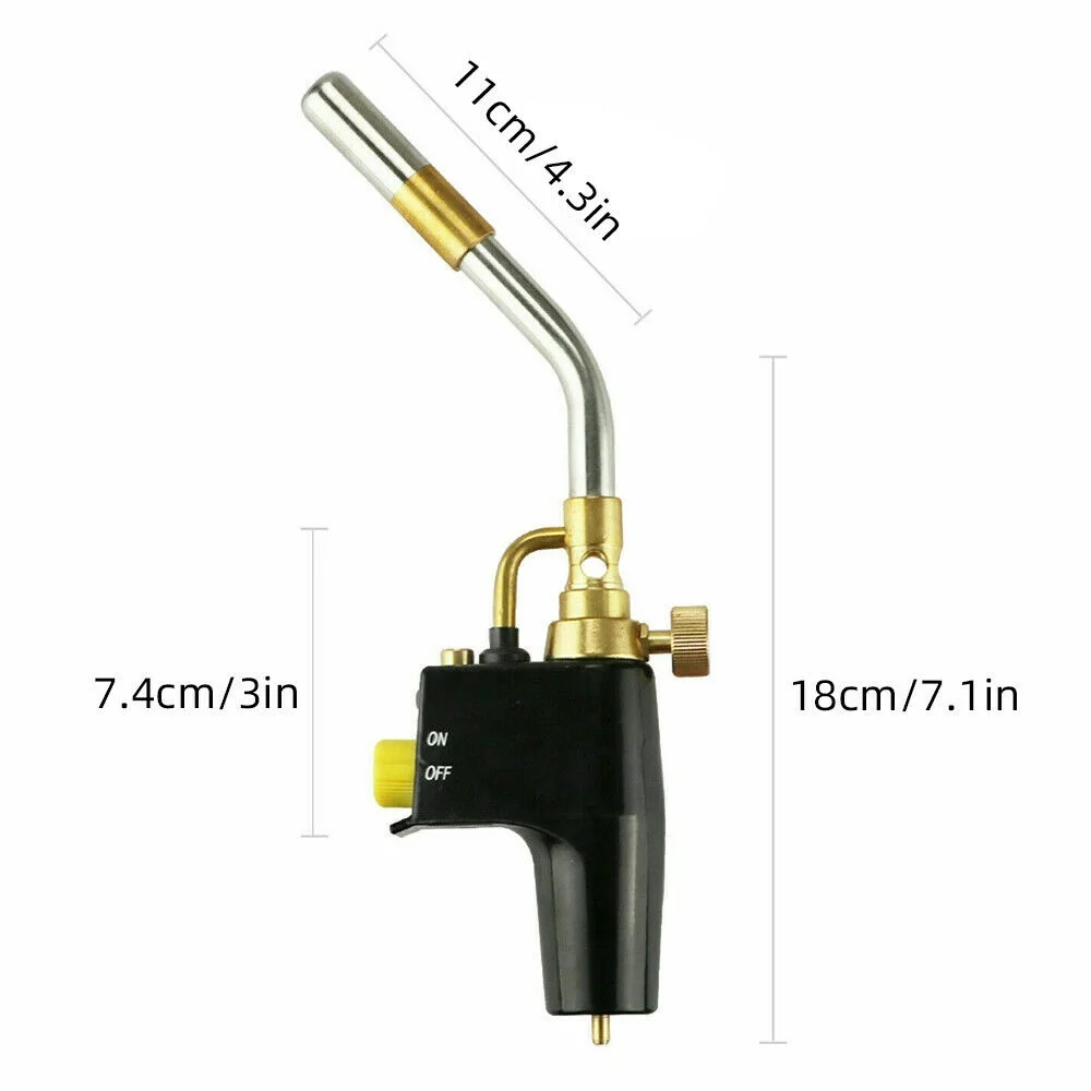 Imagem -06 - Soldadura de Calor Alto Encanamento Tochas de Solda Gás Encanamento Tocha de Sopro de Solda Propano Instantâneo Profissional Brasagem Mapa Queimador Maçarico Portátil