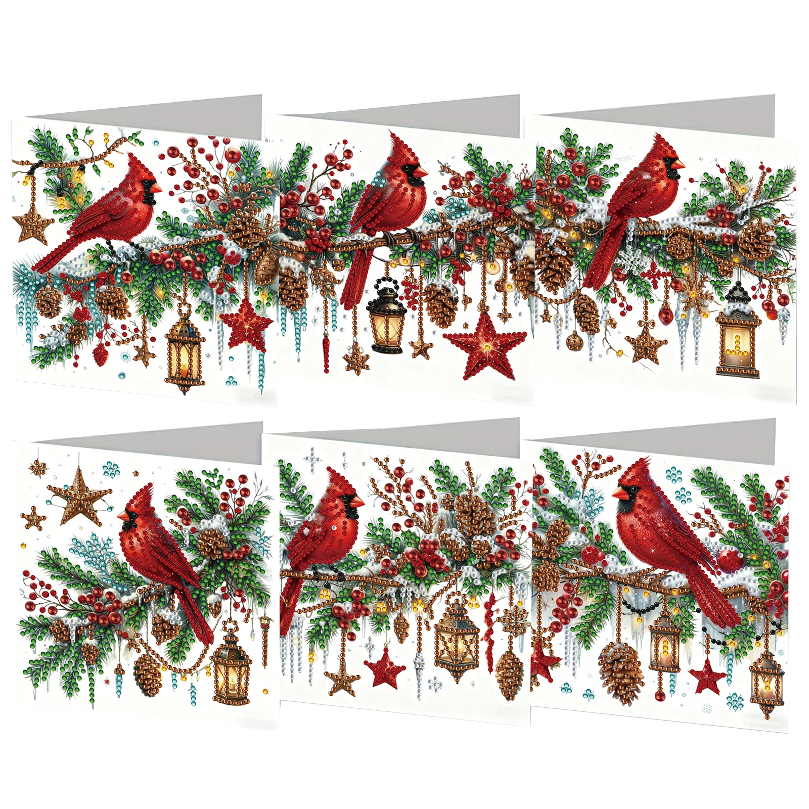 6pcs Xmas Pattern DIY Diamond  - Xmas Resin Art ulasan dan harga