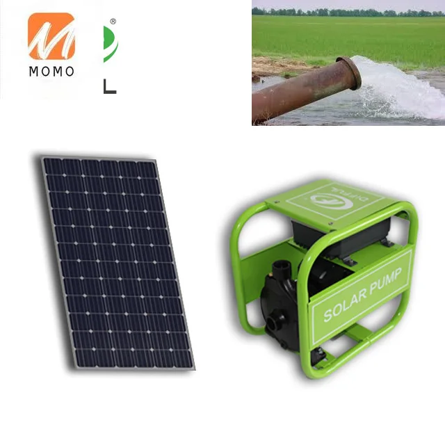 High flow DC solar surface water pump for irrigation