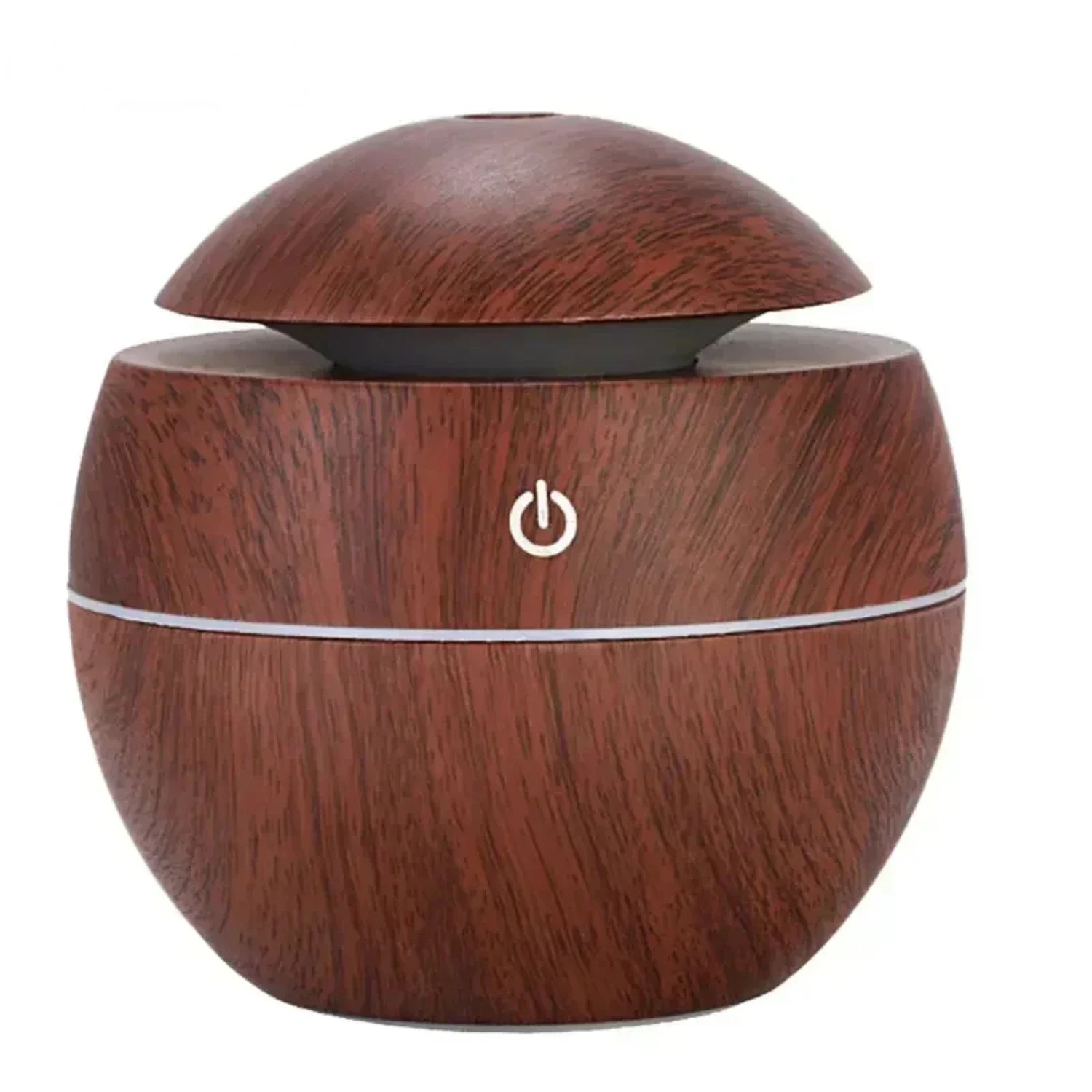 Quiet Wood Grain Aromatheroapy Essential Oil Humidifier with LED Night Light USB Charging for Home Office Spa - Tranquil Mist Ma