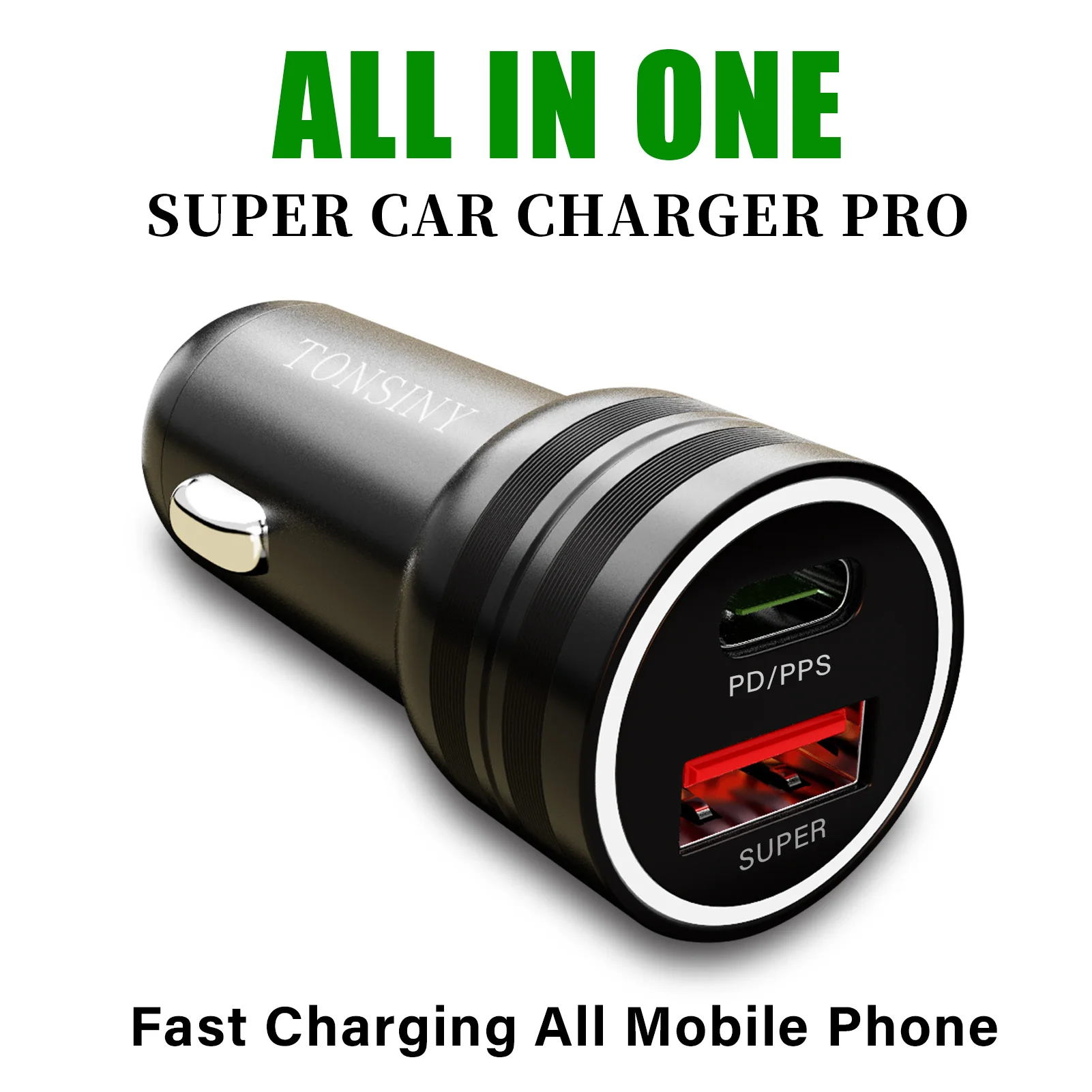 

PD40W for iPhone car charger PPS for Samsung car Plug SuperVooc for OnrPlus OPPO Realme car adapter for Honor Huawei Xiaomi VIVO