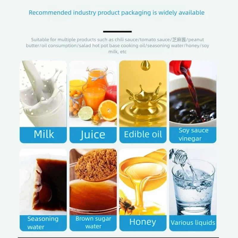 

PBOBP Automatic Paste Sauce Juice Oil Liquid Stand up Pouch Filler Machine for Small Business Ketchup Doypack Bags Packing Machi