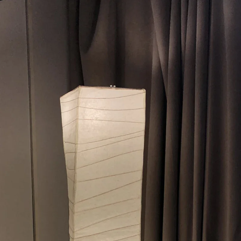 Japonês wabi-sabi akari noguchi yong lâmpada de assoalho led e27 designer arroz papel pé lâmpada arte decoração casa sala estar fundo
