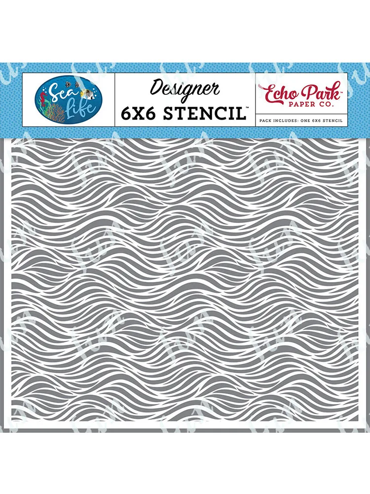 Ocean Waves Holiday Decorations Layering Drawing Stencils for Scrapbook Arrival Newest Embossing Molds Diy Paper Card Album Work