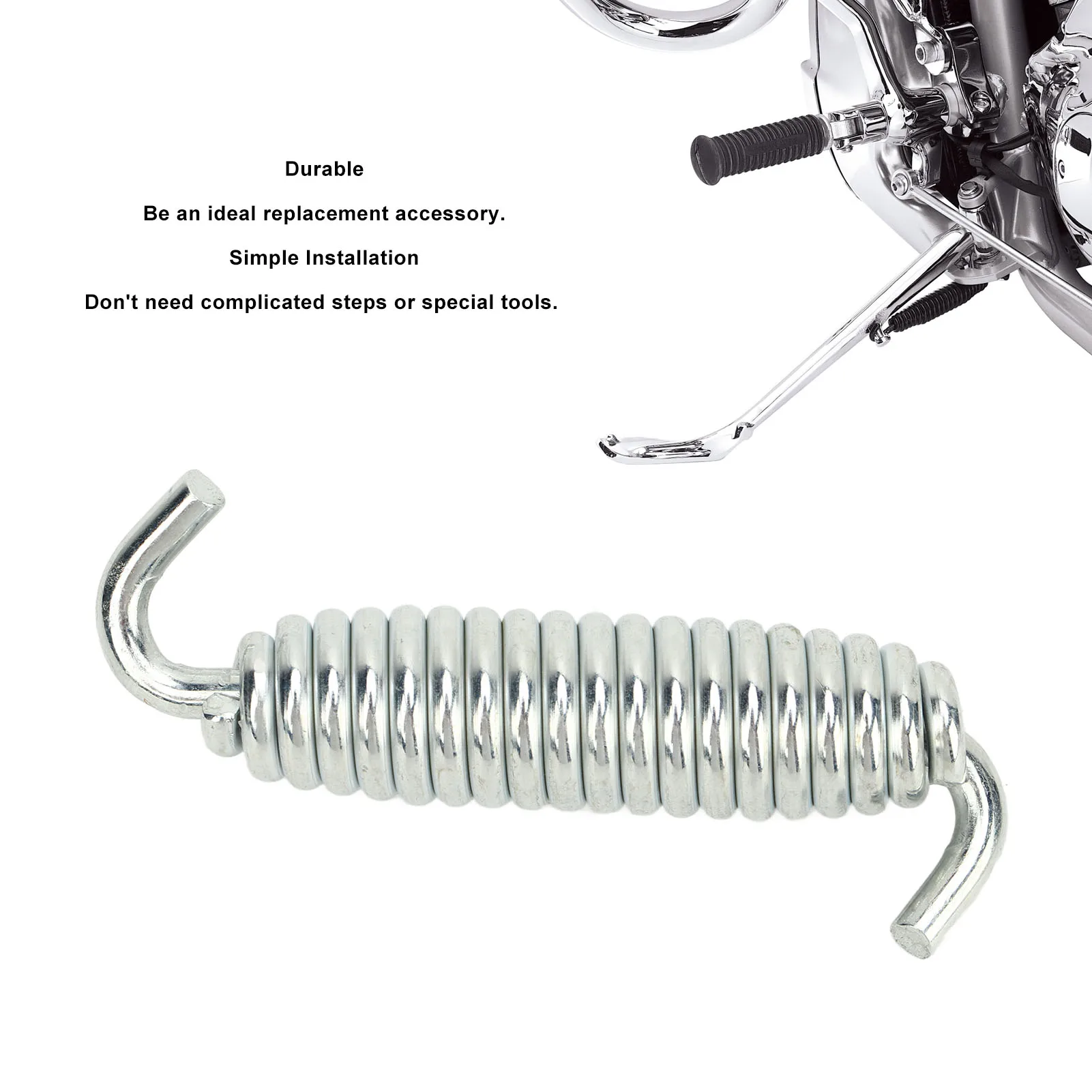 1Pc Motorcycle Main Bracket Kickstand Spring for 50005‑85A Return Spring Foot Kickstand Side Stand Spring for 1200 883