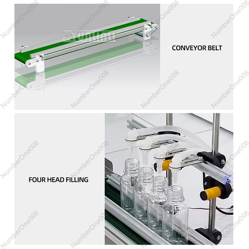 Bottle Filling Machine Conveyor Belt Commercial Beverage Sealer Automatic Filling Capping Machine Production Line Equipment