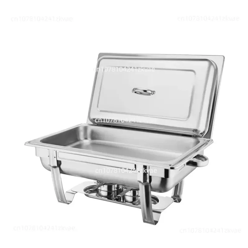 Stainless Steel Hot Pot Buffet Set 304 Upper Vegetable Pot Flip Hot Pot Food Warmer Restaurant Supplies