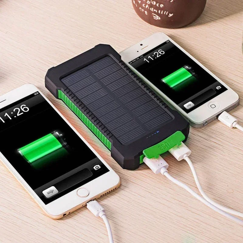 200000mah tragbare Solar Power Bank externe Batterie schnell aufladbare wasserdichte Power bank mit sos Taschenlampe Pover bank für Xiaomi