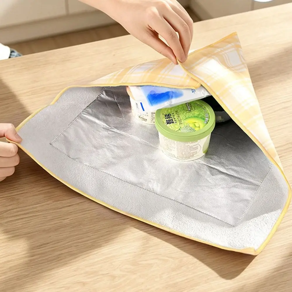 Fabric Insulated Food Wrap Self-Adhering Thermal Insulation Thermal Wrap Cloth Lemon Yellow Aluminum Foil