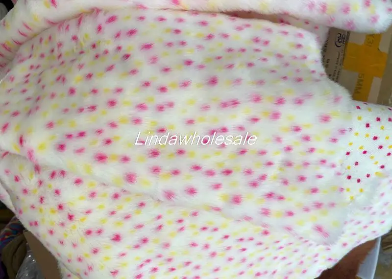 Color jacquard imitation rabbit fur felt cloth,Faux fur fabric,sewing accessories