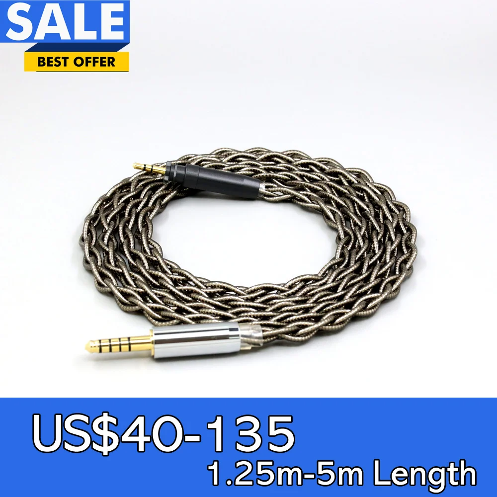 

99% Pure Silver Palladium + Graphene Gold Earphone Shield Cable For Shure SRH440A SRH840A Headphone LN008475
