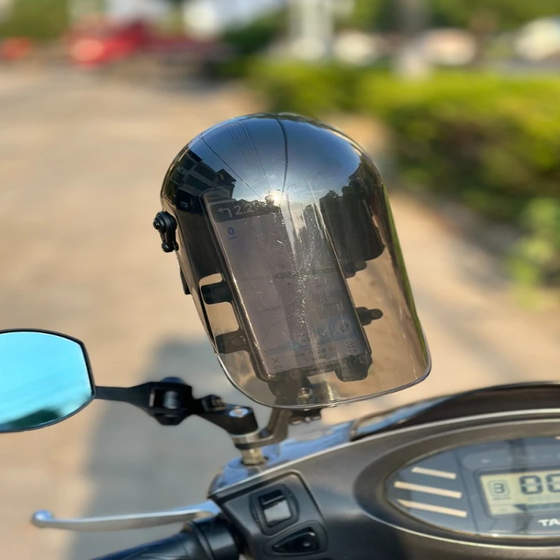 

Electric motorcycle rainproof, windproof and shock-absorbing mobile phone holder waterproof wireless charging navigation bracket