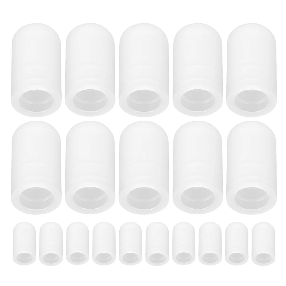 

20 Gray Protector Percussion Caps Mute Percussion Caps Tips Practice Drum Accessories Musical Instrument Silicone