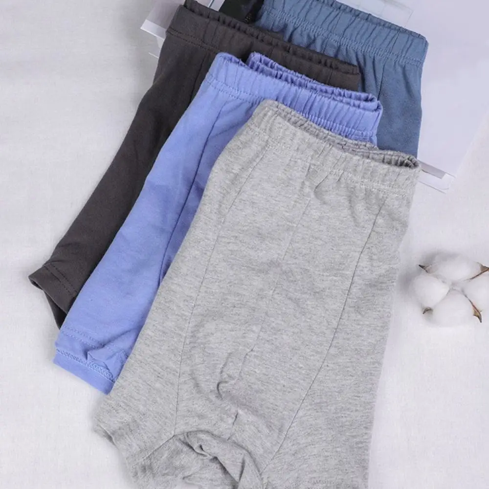 

5PCS Fashion Loose Cotton Boxer Briefs Panties Lingerie Underwear for Men Mid Waist Simple Shorts Underpants Men