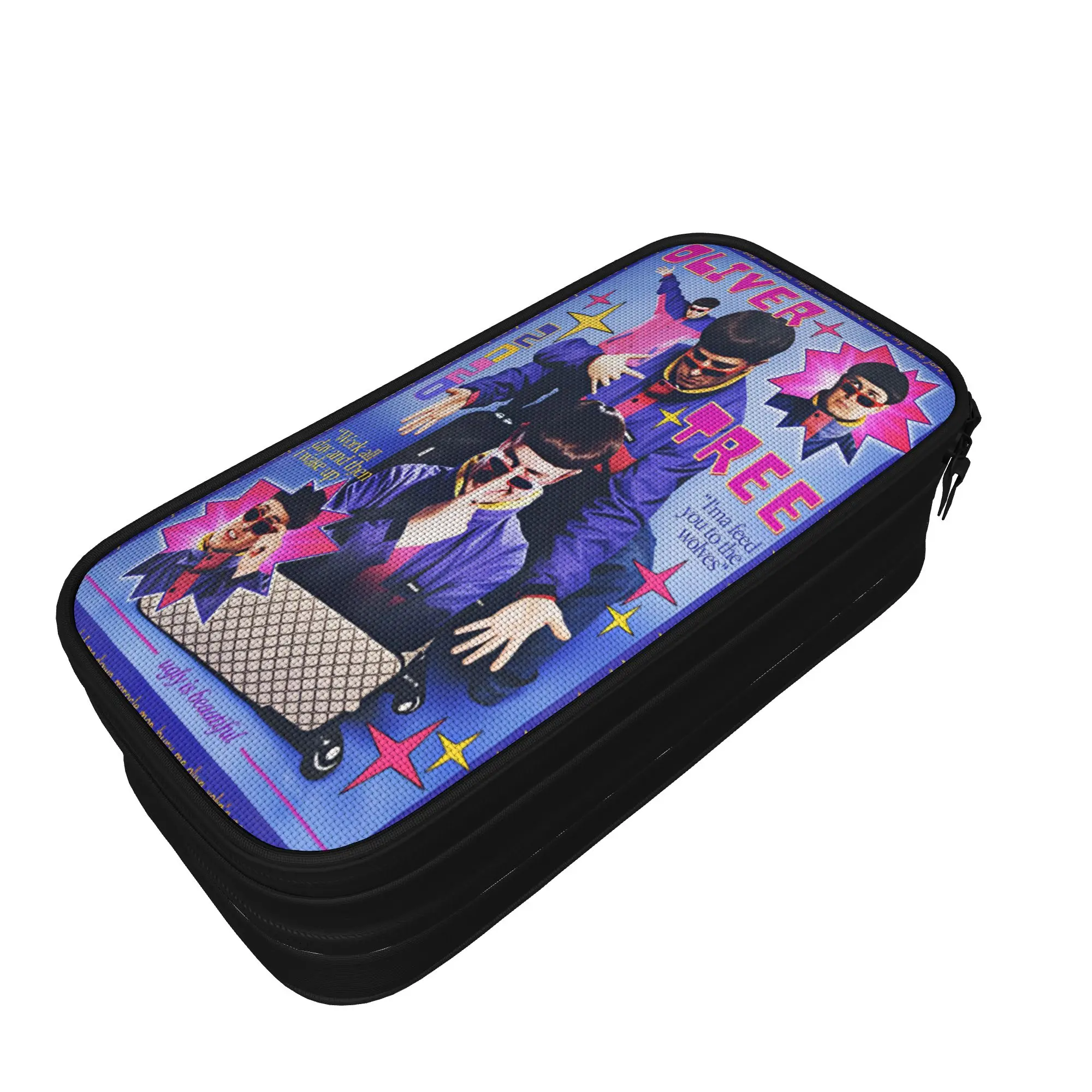 oliver tree life goes on Pencil Case  Back To School Pencil Cases Canvas Girls Boys Cute Portable Pencil Pouch School Supplies