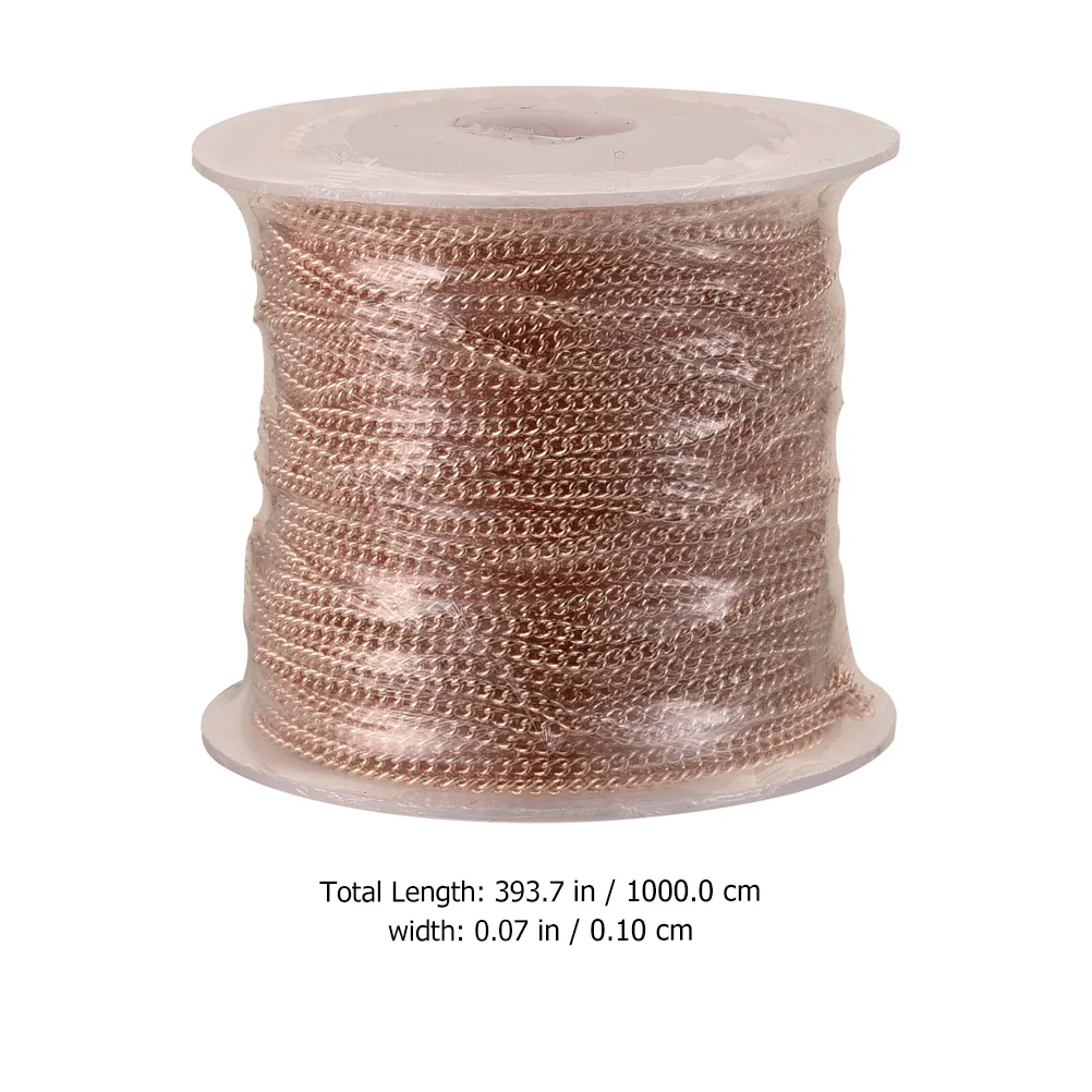 1 Roll 10M Copper Diy Jewelry Making Accessory Necklace Bracelet Chain Craft Supply Sweater Chain Link Diy Chains Jewelry