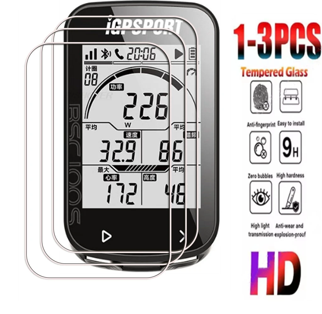 

1-3 шт. закаленное стекло 9H для iGPSPORT BiNavi Air BSC100 100S BSC200 S BSC300 T BSC500 iGS800 BSC100MAX, защитная пленка для экрана