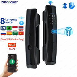 Fully Automatic Tuya APP Password IC Card Biometric TTlock Digital Keypad Electronic Smart Lock WiFi Combination Security Locks