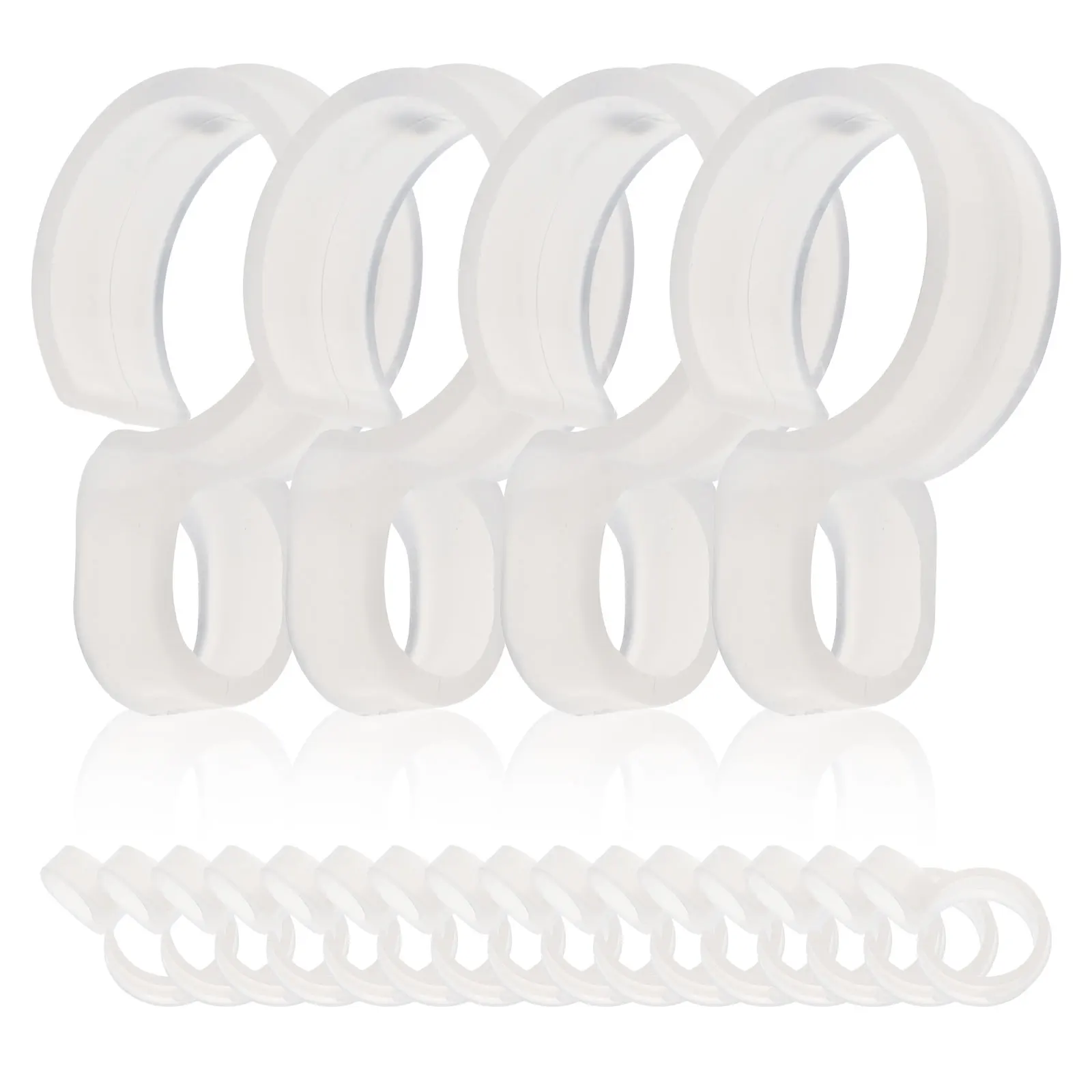 

60pcs Windproof Clothes Hanger Hooks Anti Aging Long Lasting Prevent Sticking Easy Installation Outdoor Indoor Balcony